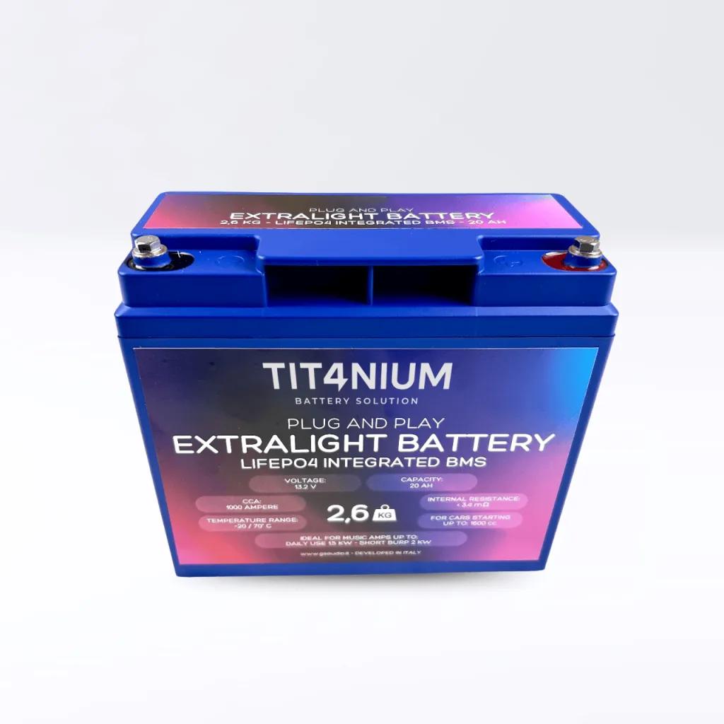 TIT4NIUM 20Ah-M5 Battery - CCA:1000A LifePo4 13.2V