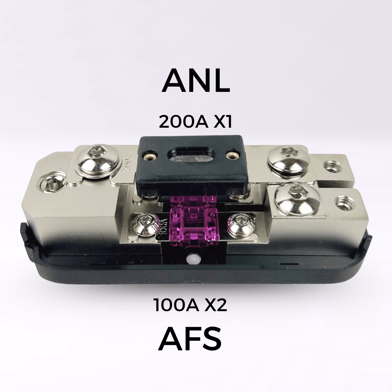 GS Audio ANL+AFS fuse holder IN:1x50 OUT:2x25 | 2-way in parallel - Image 4