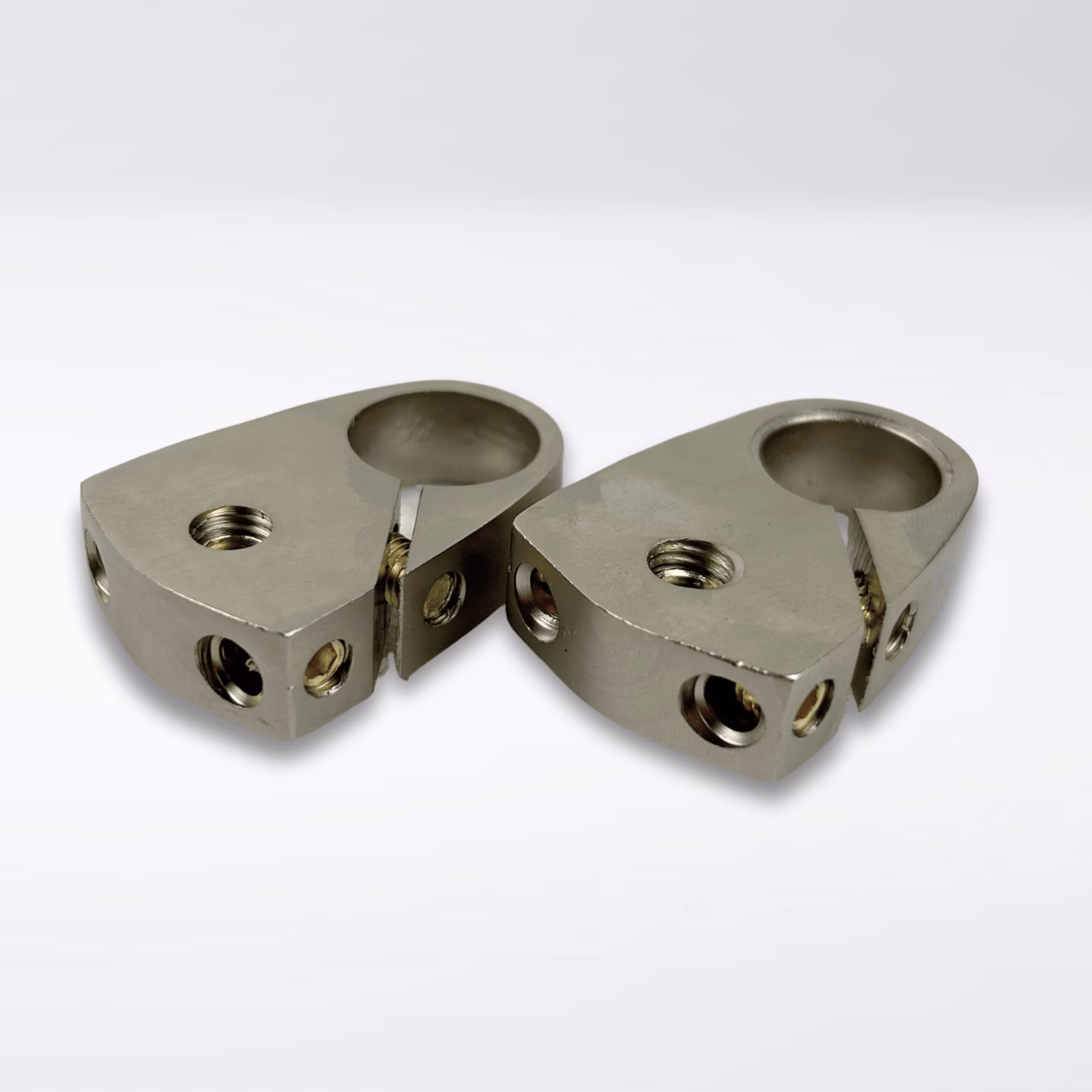 Car Battery Clamps | Gs Audio (+/-) nickel-plated brass - Image 4
