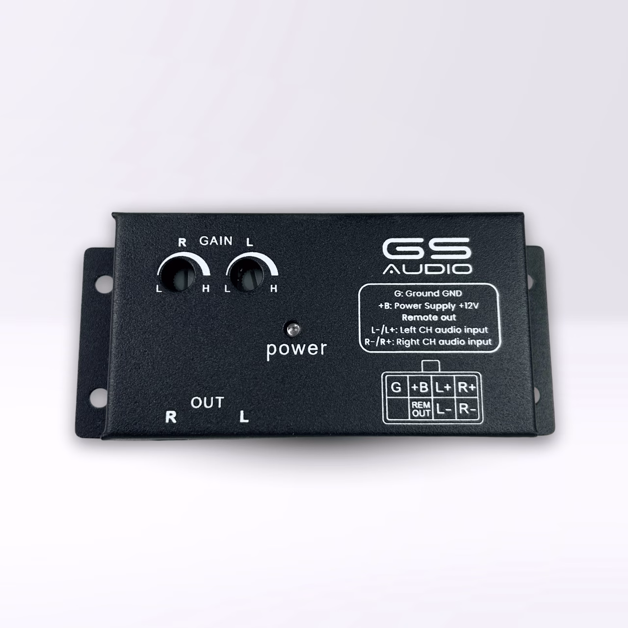GS Audio Active 2-Channel Line Converter - High/Low Level RCA | Remote Output - Image 2