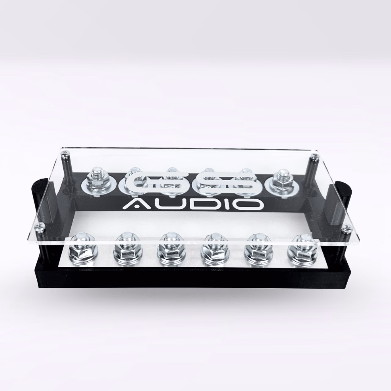 Fuse Holder 6 ANL Connections with Plexiglass Cover for Car Audio | GS Audio