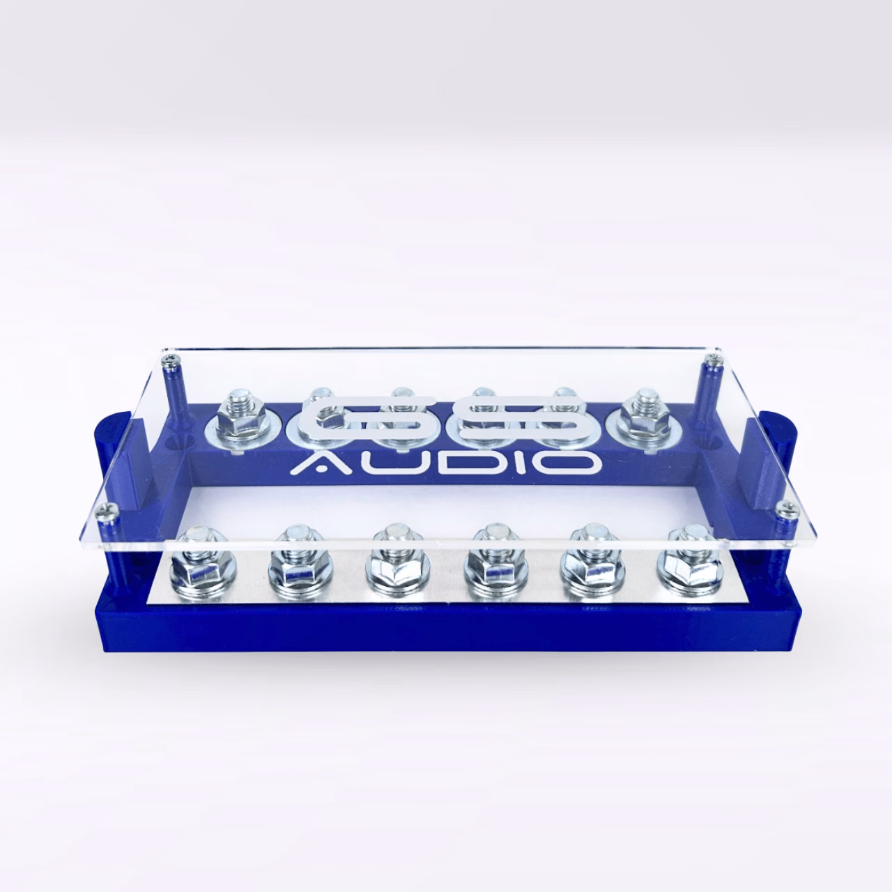 Fuse Holder 6 ANL Connections with Plexiglass Cover for Car Audio | GS Audio - Image 2