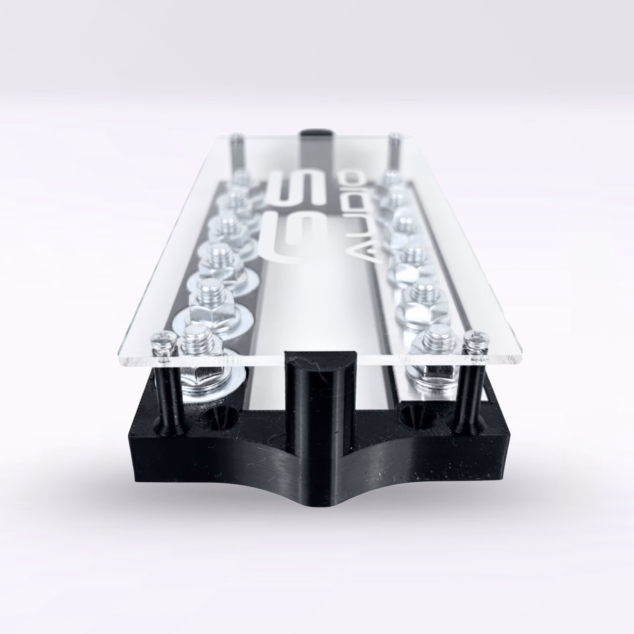 Fuse Holder 6 ANL Connections with Plexiglass Cover for Car Audio | GS Audio - Image 3