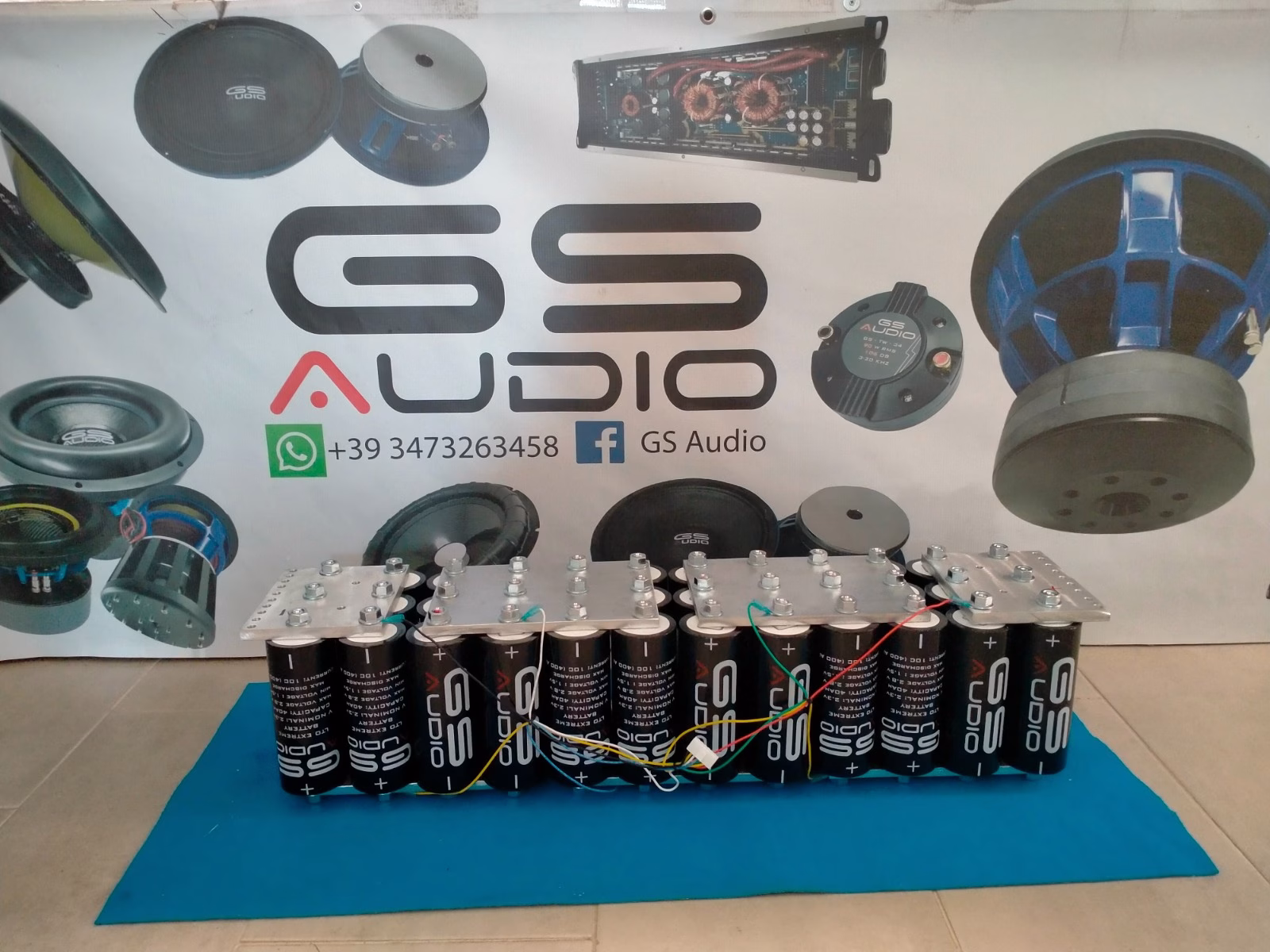 PACCO BATTERIA GS AUDIO 21X84cm - 36 CELLE LTO - 240A/270A 14V + BMS E BARRE - Image 3