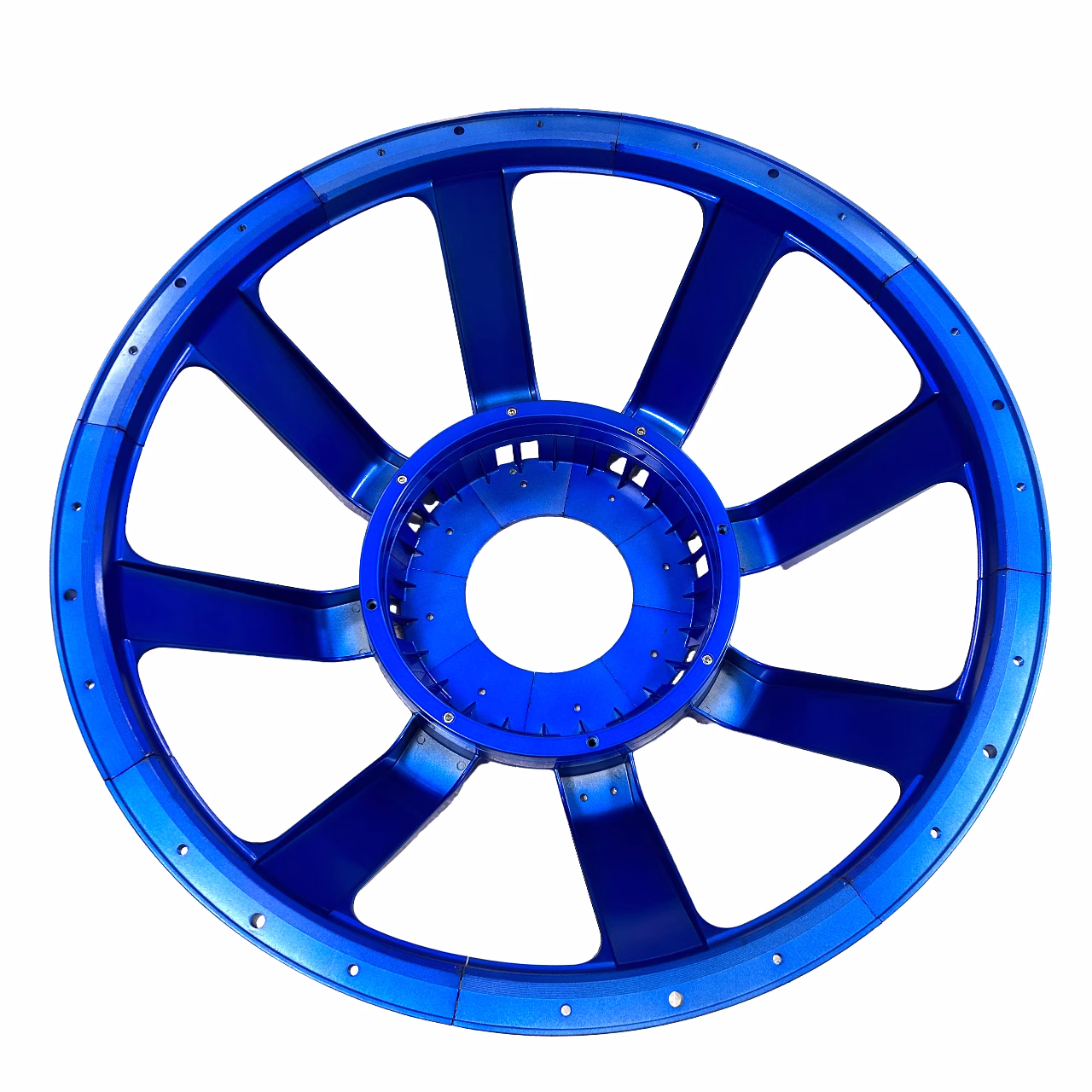 CESTELLO BLU 8 razze alluminio 32"/ 840mm
