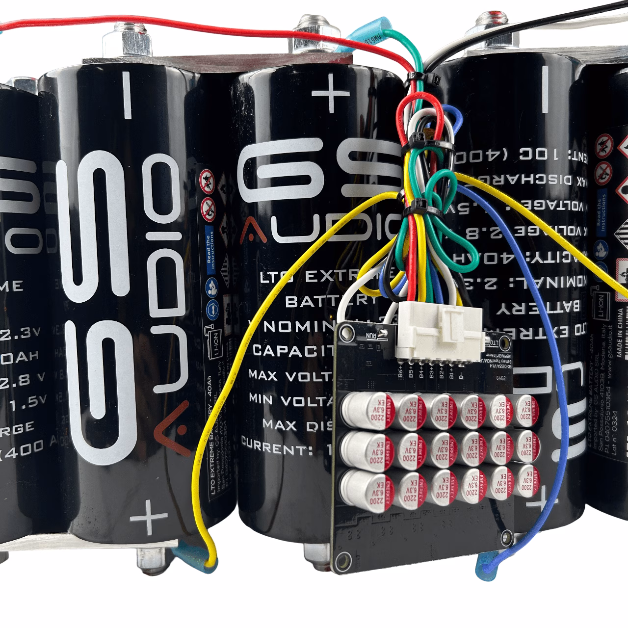 PACCO BATTERIA GS AUDIO 21X42cm - 18 CELLE LTO - 120A/135A 14V + BMS E BARRE - Image 5