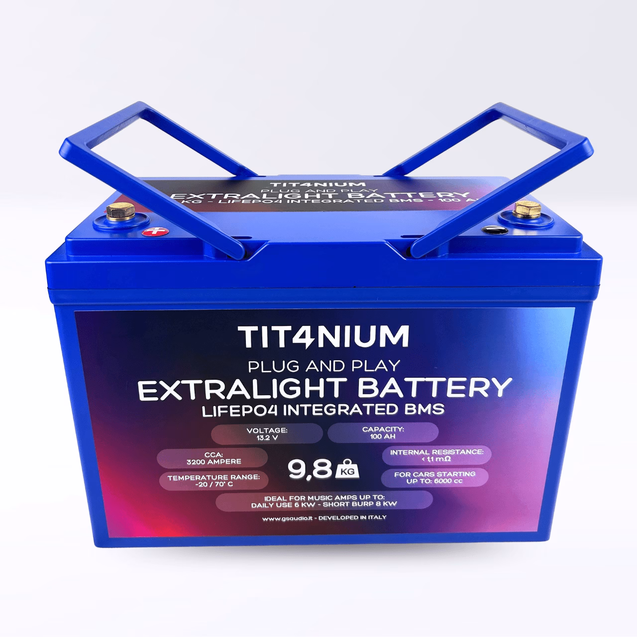 TIT4NIUM 100Ah-M8 Battery - CCA:3200A LifePo4 13.2V (30,5*21*16,8cm) - Image 5