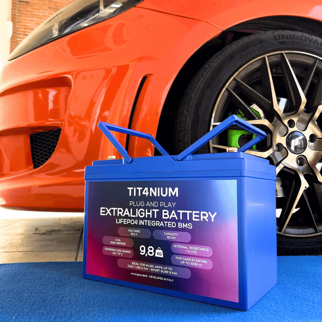TIT4NIUM 100Ah-M8 Battery - CCA:3200A LifePo4 13.2V (30,5*21*16,8cm) - Image 6