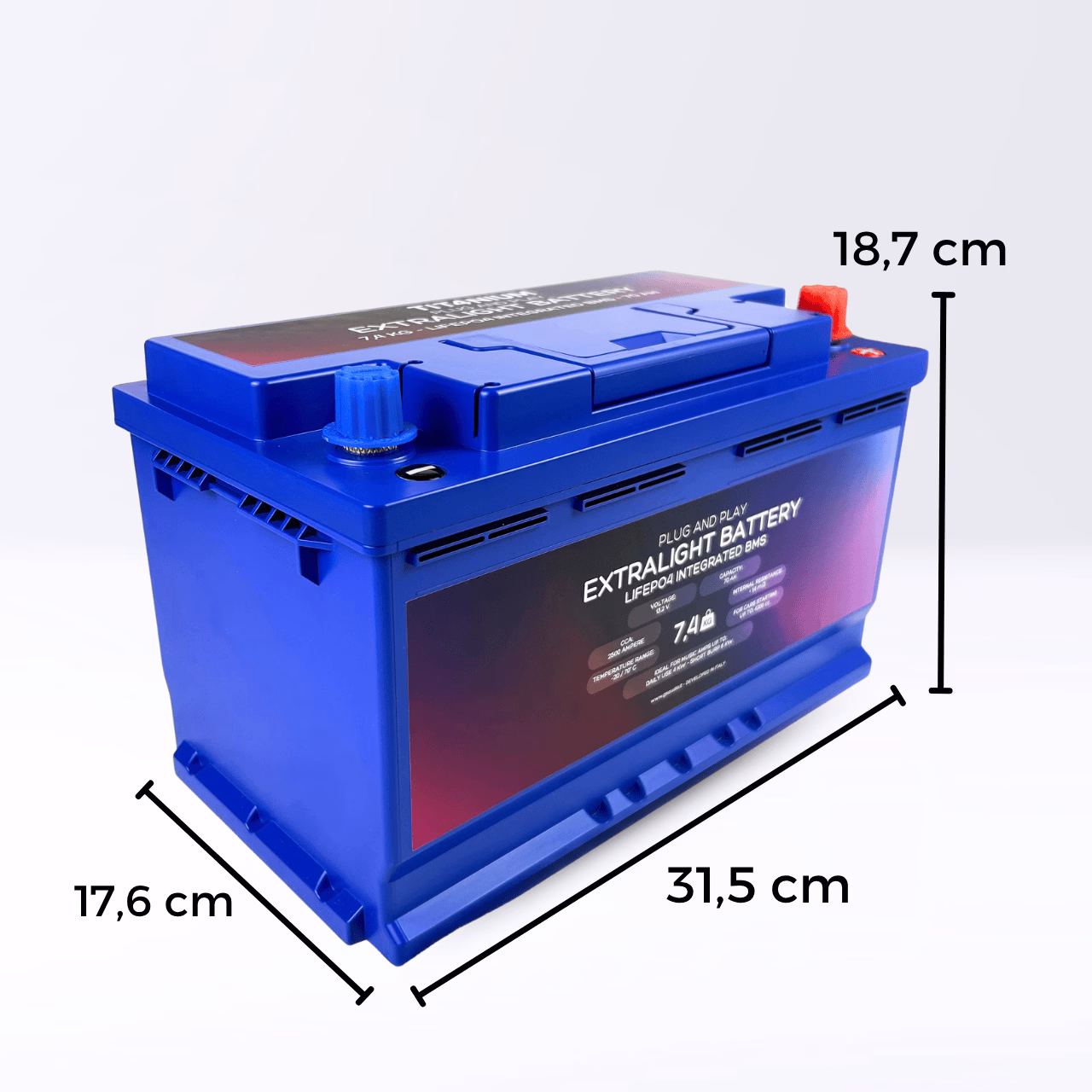 TIT4NIUM 70Ah ISO Battery - CCA:2500A LifePo4 13.2V (31.5*17.6*18.7cm) - Image 3