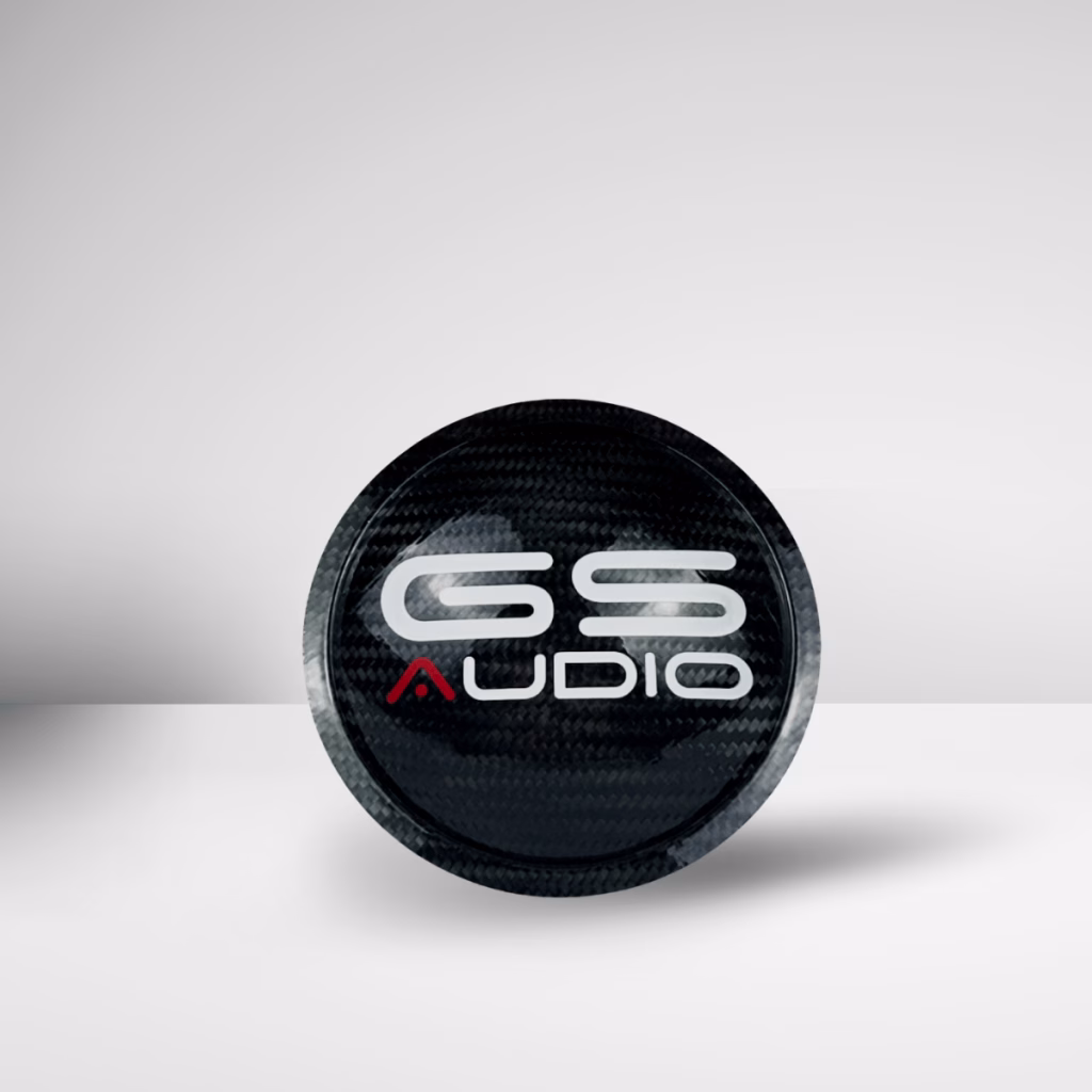 Carbon Dust Cap Ø120mm| Round, Polished, Extra Strength with Logo