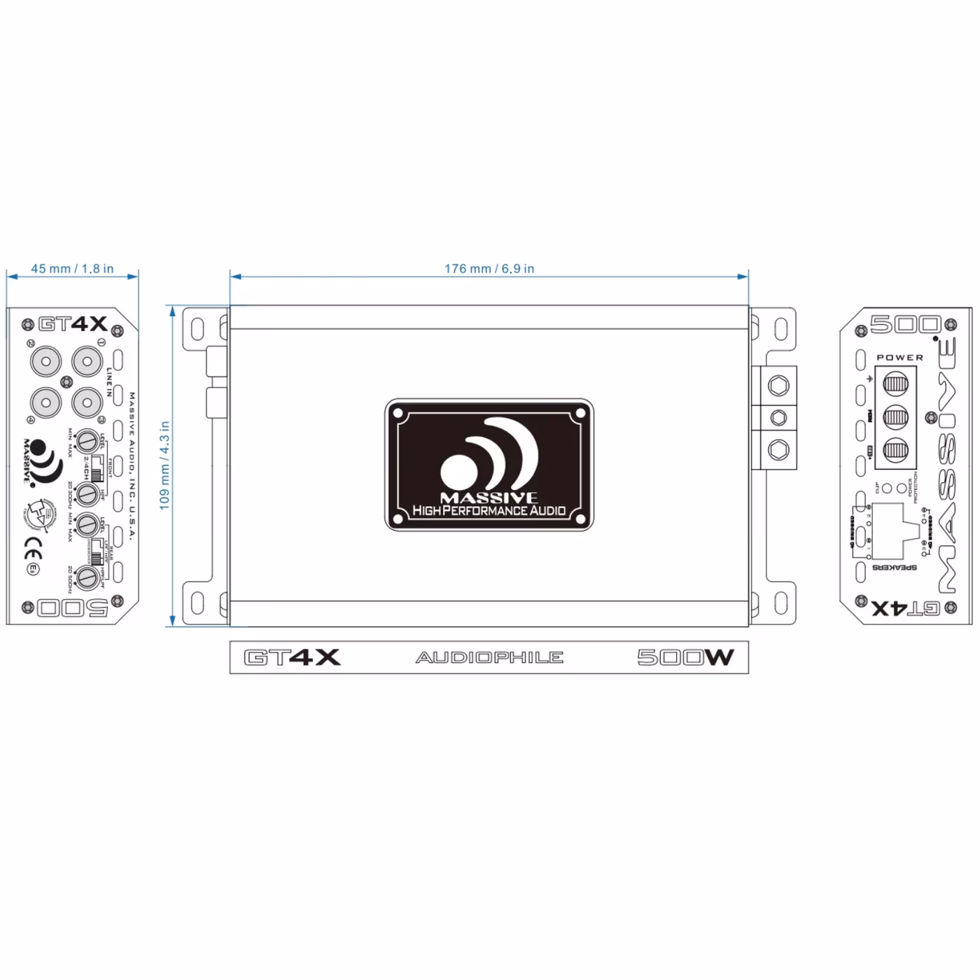 Massive Audio GT4X vahvistin - Image 5