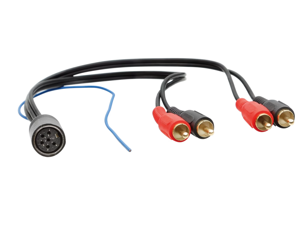 ACV 13-1352-50 Aktiivijärjestelmäsovitin Volvo 6-napainen DIN RCA