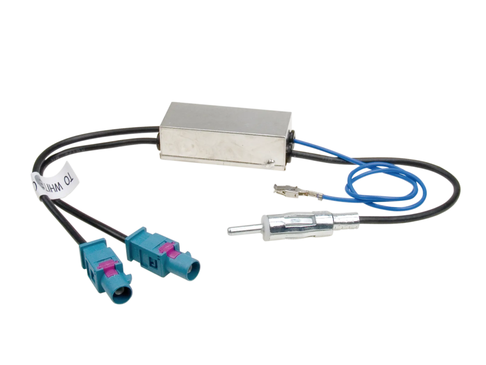 ACV DIN antenna adapter 2x FAKRA / phantom power supply 140305