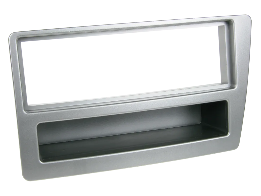 ACV 1-DIN facia plate with pocket Honda Civic 01/2004 silver 100631