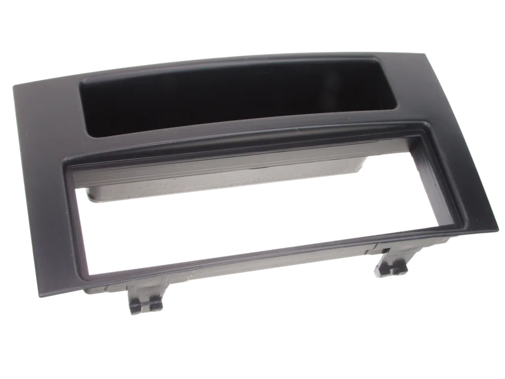 ACV 1-DIN facia plate with pocket VW Touareg / T5 black 100623