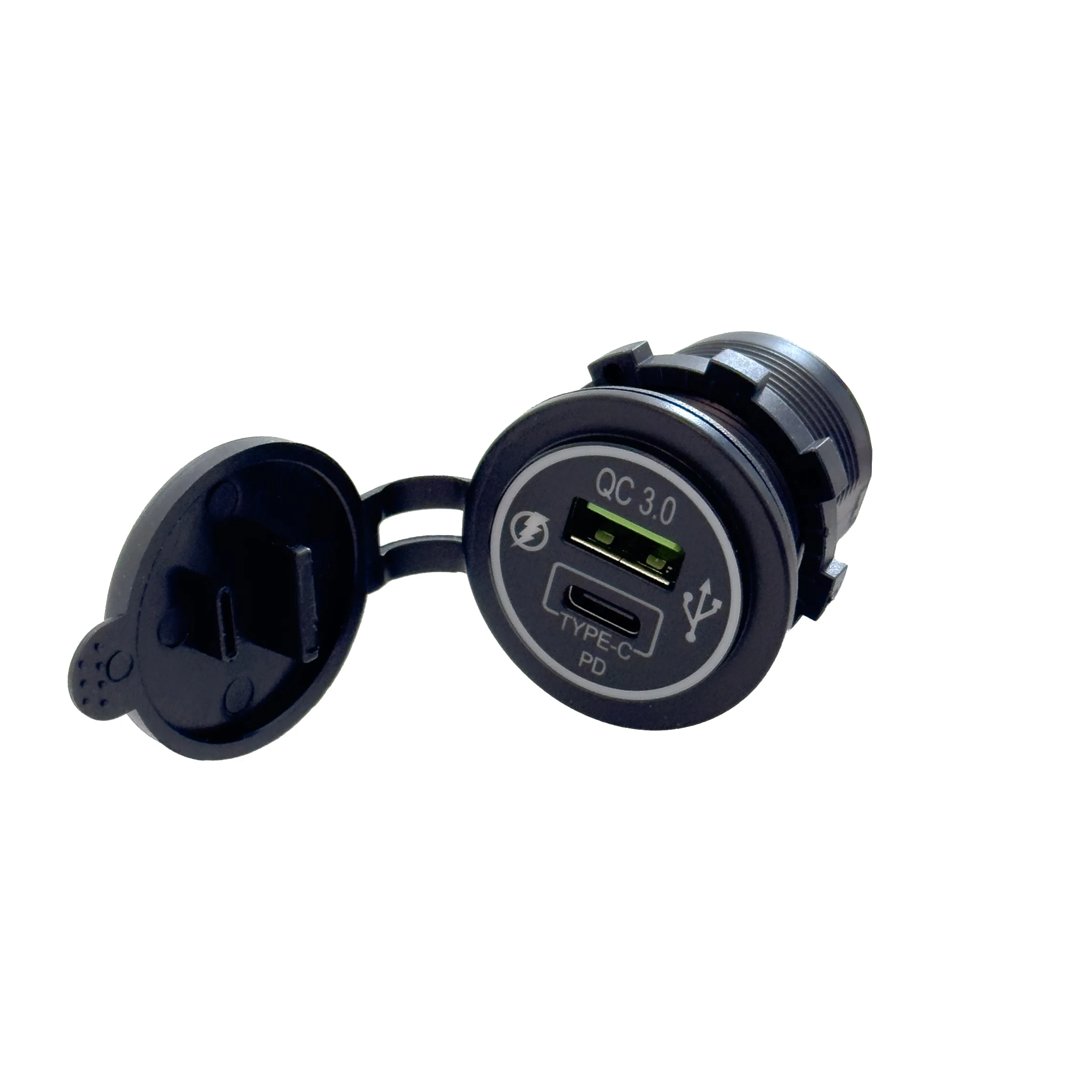 FOUR Connect 4-600153 vedenpitävä USB-pistorasia 12/24V