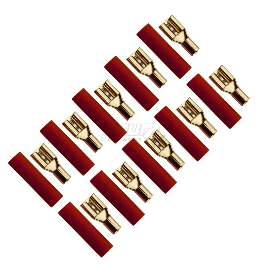 FOUR Connect 4-690742 lattaliitin 2.5mm2, 4.8mm, punainen, 10kpl