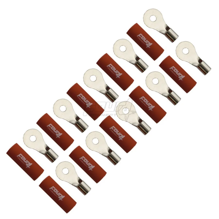 FOUR Connect 4-690931 M4 rengasliitin 10mm2, 10x punainen