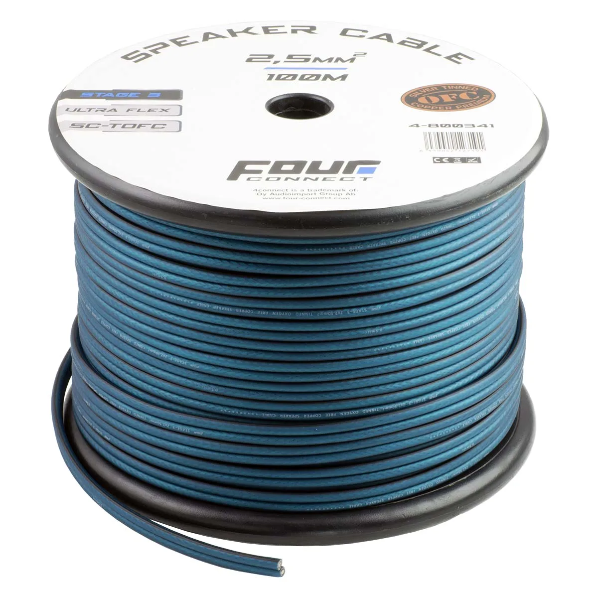 FOUR Connect 4-800341 STAGE 3 2,5mm2 SC-TOFC Speaker cable 100m - Image 2