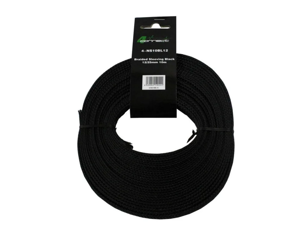 FOUR Connect 4-NS10BL12 nylonsukka musta 12/25mm 10m