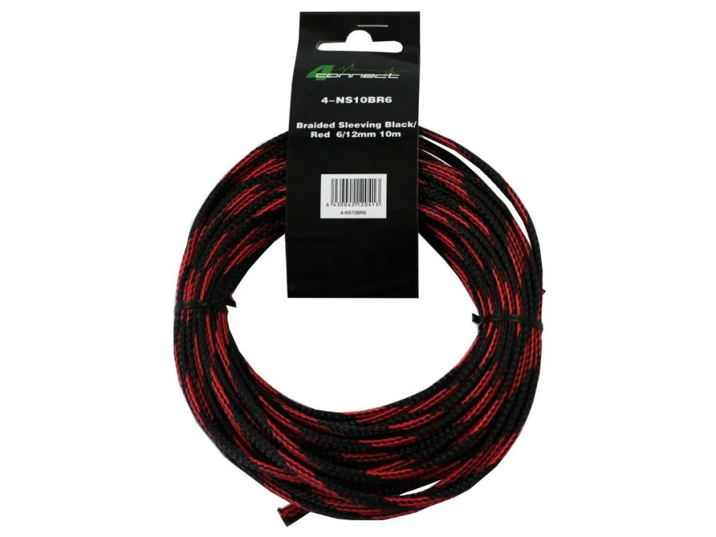 FOUR Connect 4-NS10BR6 nylonsukka punamusta 6/12mm 10m