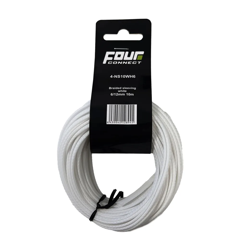 FOUR Connect 4-NS10WH6 nylonsukka valkoinen 6/12mm 10m