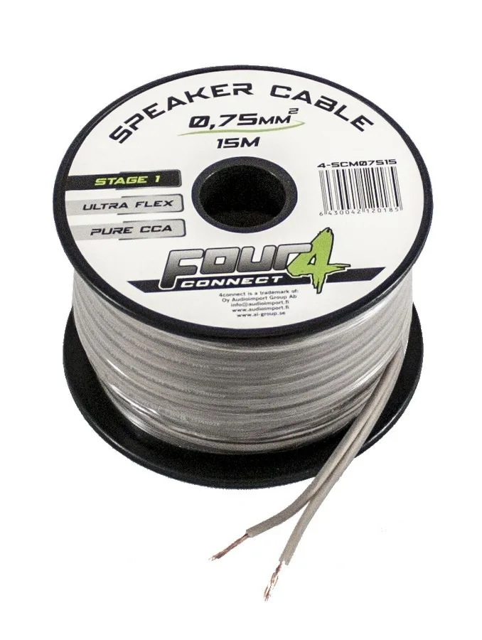 FOUR Connect 4-SCM07515 minikela 2x0,75mm2, 15m