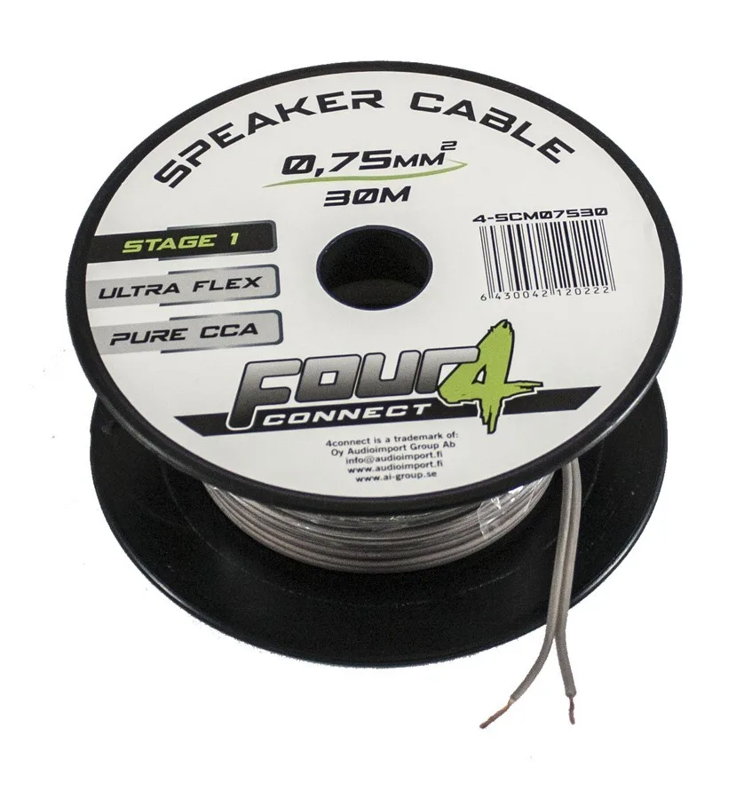 FOUR Connect 4-SCM07530 minikela 2x0.75mm2, 30m