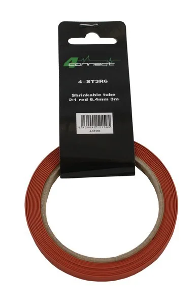 FOUR Connect 4-ST3R6 kutistesukka, 2:1 punainen 6.4mm 3m