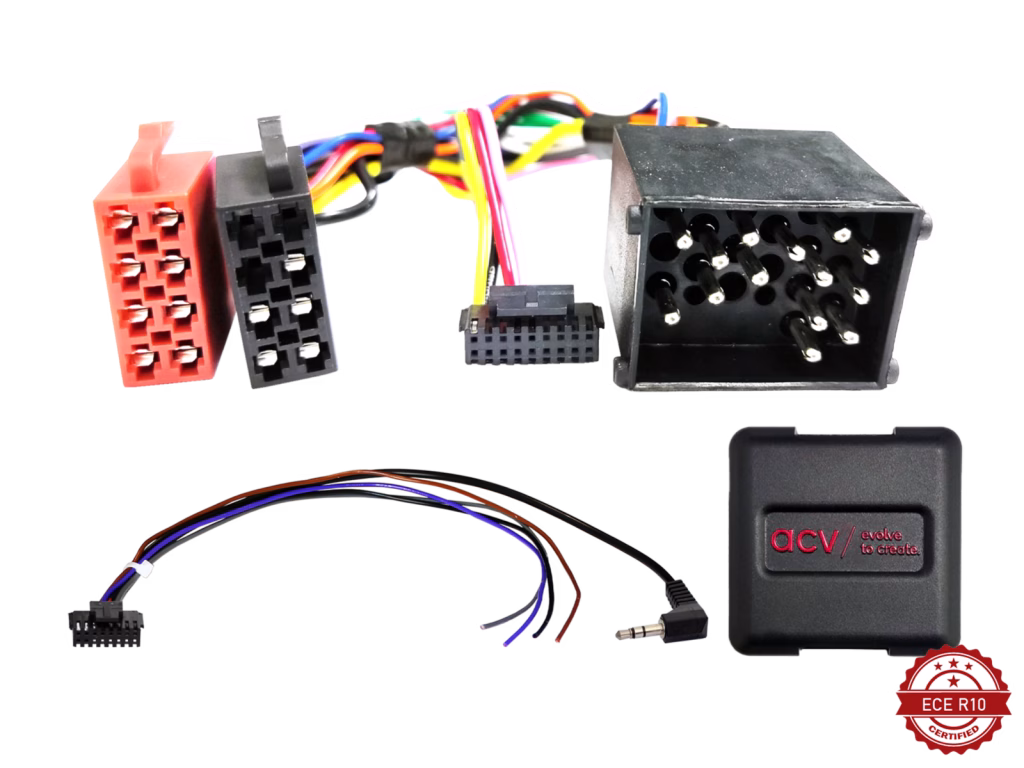 ACV 42xbm003-0 rattiohjain-adapteri BMW 3er/5er/7er/X5 / Mini 17Pin - Multilead IBus