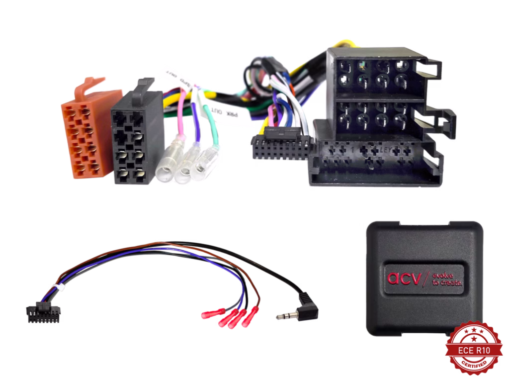 ACV 42xct006-0 rattiohjain-adapteri Citroen/Fiat/Peugeot 2006-2014 ISO Multilead lose
